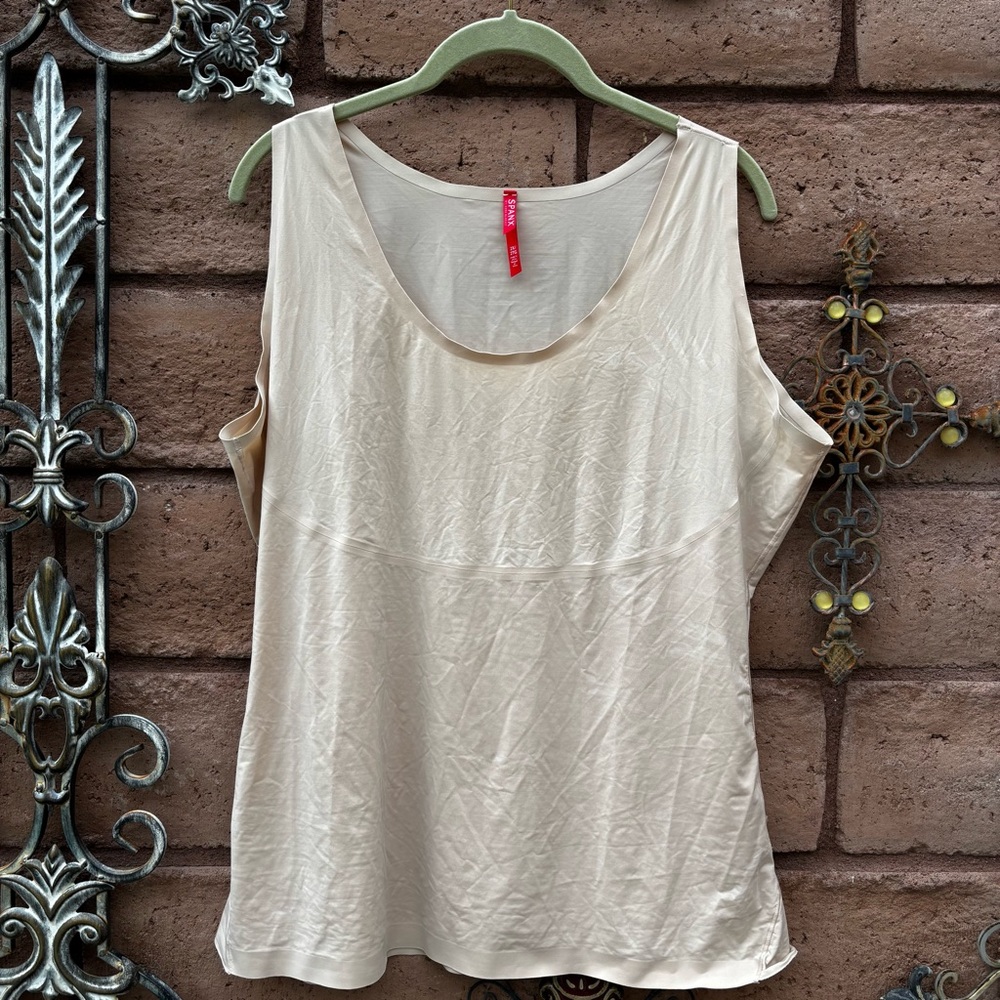 Spanx Cami Tank 2X Nude Smooth Shaping Camisole Slims Shapewear Thinstincts